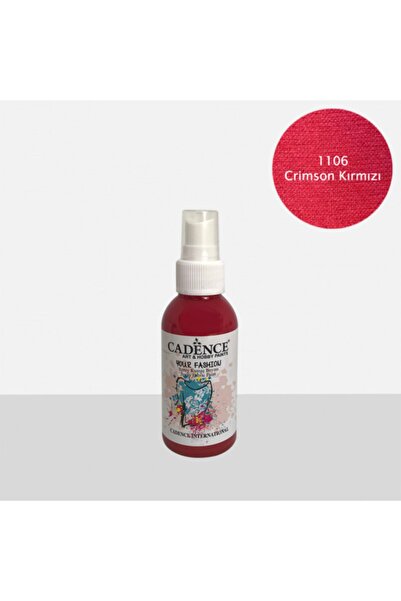 Cadence Sprey Kumaş Boyası 1106 Crimson Kırmızı 100 Ml.