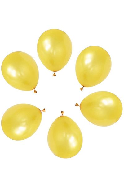 Parti dolabı 50's Metallic Yellow Bright Color Balloon