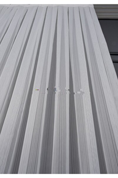 Brillant Matte Linen Striped Tulle Tight Pleat