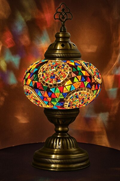 GiftlandCollection Masaüstü Otantik Mozaik Lamba - 3no