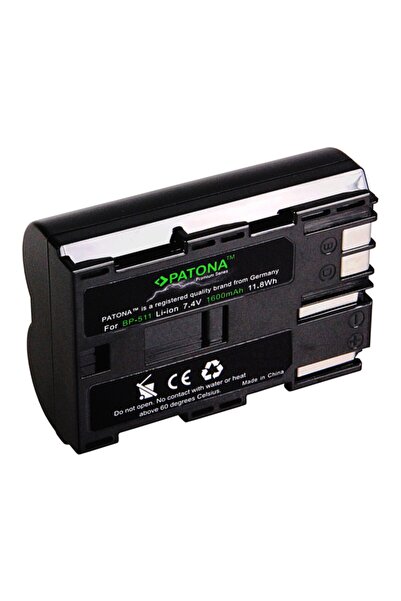 Patona Κορυφαίας ποιότητας μπαταρία BP-511 BP-512 1600mAh συμβατή με Canon 5D...