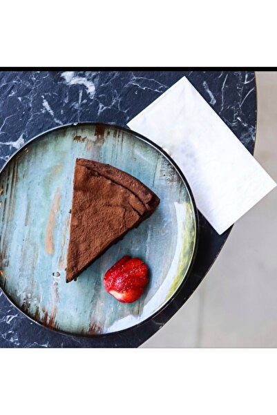 Bonna Porselen 6 Kişilik Porselen Sunum Tabağı 25cm Madera