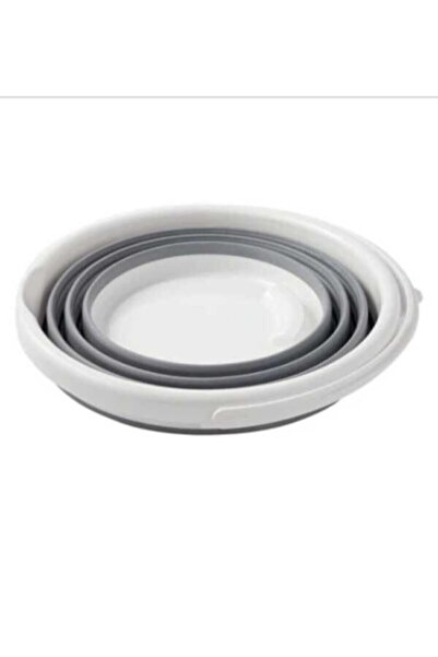 ProCreative Sarfmall sarfmall foldable silicone water bucket bathroom cleaning bucket 6.5 lt grey