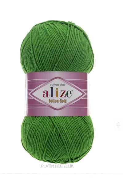 Alize (5 Τεμάχια) Βαμβακερό χρυσό 126 γρασίδι πλεκτά νήματα γιλέκο ζακέτα νήμα κασκόλ Νήμα πουλόβερ
