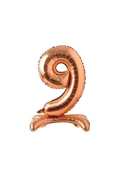 Bkmc بالون فويل برونزي مكون من 9 أرقام مقاس 34 بوصة