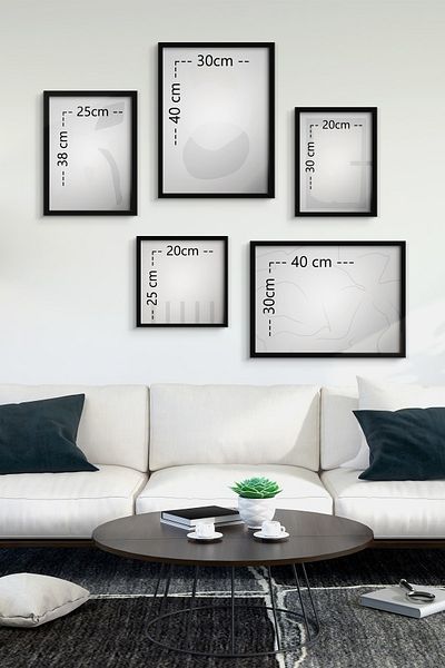 ÖZCANLAR ÇERÇEVE Decoration Multiple Frames Prints Printing Set Home Decor Home Decor Painting 166