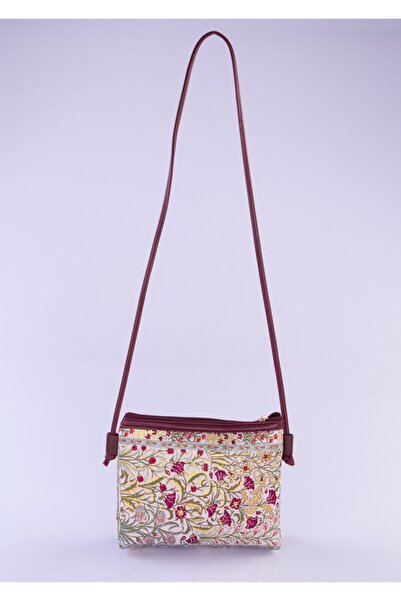 MOTTİF İSTANBUL Dokuma Deri Detaylı Kadın El Omuz Çapraz Çanta Mottif Istanbu...