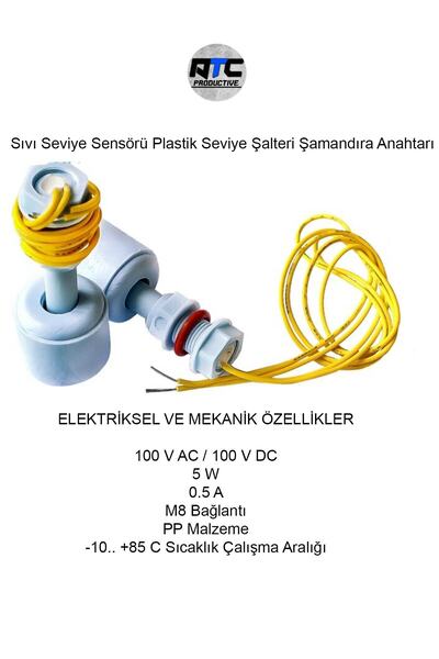 Yerli Sıvı Seviye Anahtar Şalteri / Su Seviyesi Sensörü