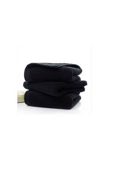 Gön Ev Tekstili Black Hand Towel 4 Pack 50X90 cm Soft and Colorfast 100% Cotton