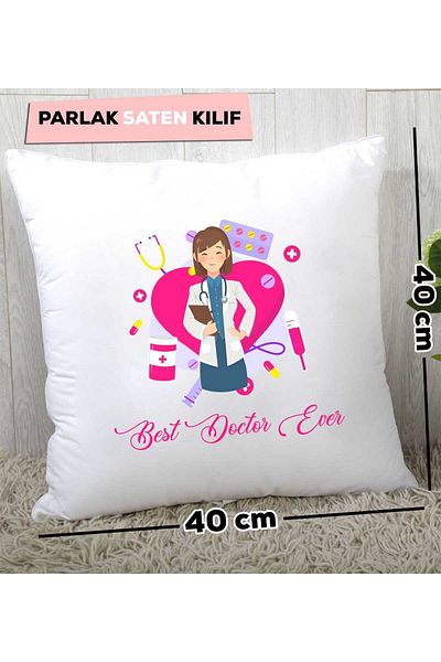 Hedizu Best Doctor Ever Women's Doctor Gift Pillow