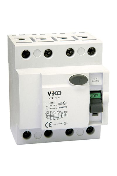 VİKO 4 X 25 Ampere 300ma Residual Current Relay