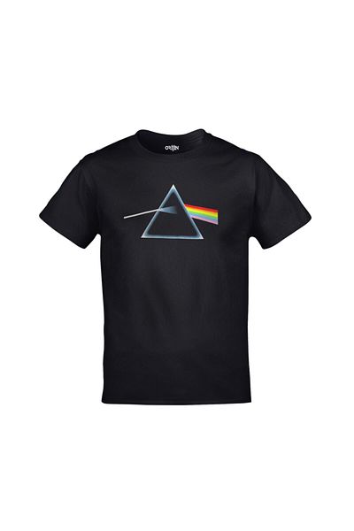 Orijin Tekstil Μπλουζάκι Unisex Black Pink Floyd The Dark Side Of The Moon εμπρός πίσω με στάμπα