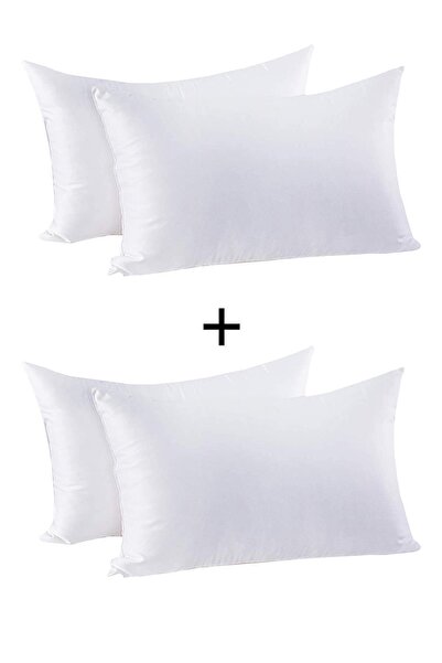 ÖZSAY HOME 800gr Silicone Filled 4-piece Pillow - 50x70 Cm, 100% Cotton Surface