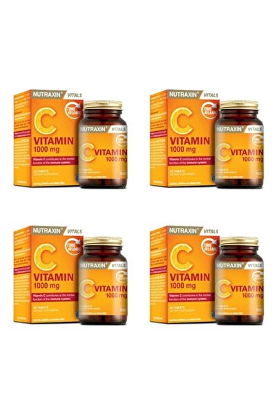 Nutraxin Vitamin C 1000 mg Takviye Edici Gıda 30 Tablet X 4