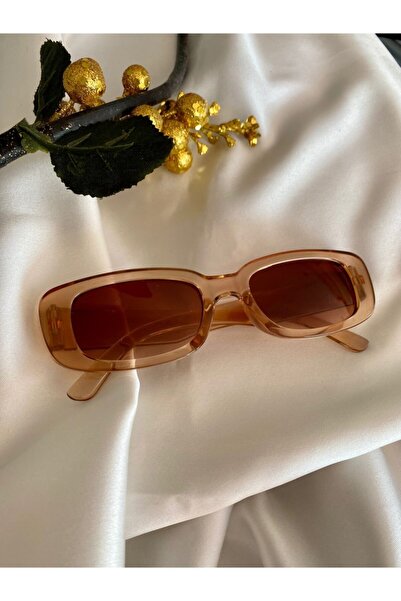 Makro Optik Unisex Siyah Dikdörtgen Vintage-retro Güneş Gözlüğü