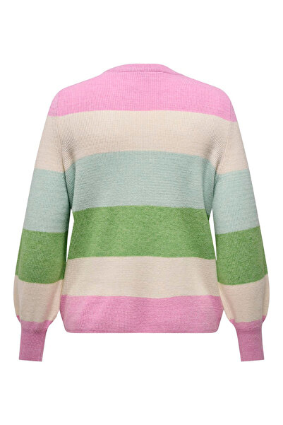 Only Carmakoma CARNEW DARIA L/S STRIPE PULLOVER KNT