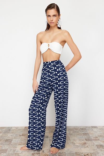 Trendyol Collection Geometrisch gemusterte Webhose TBESS24PL00014
