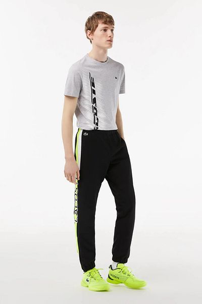 Lacoste XH4861-00 NOIR/JAUNE ELECTRIQUE-BLA Jogginghose