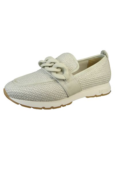 Mustang Damen Halbschuhe Loafer 1456401 Bej 243 fildişi Tekstil/Sentetik