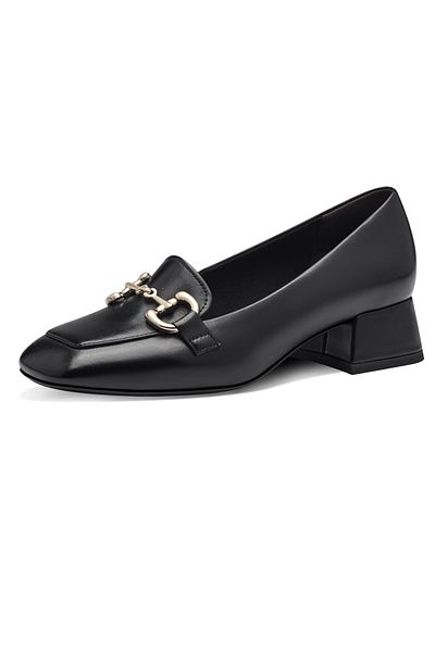 Tamaris Damen Halbschuhe Loafer 1-24303-42 Schwarz 001 Siyah Leder ve TOUCH-IT