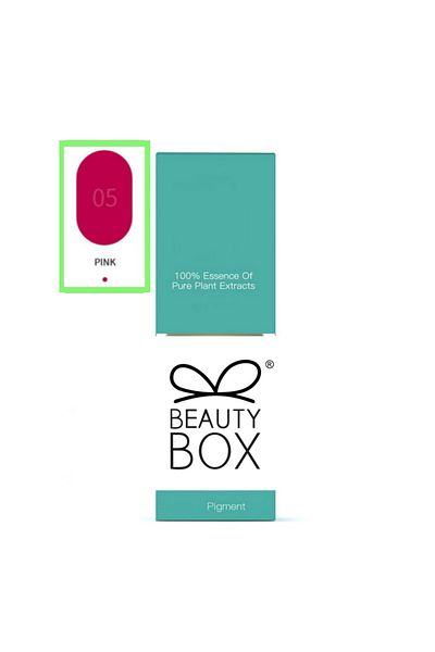 Beauty Box Pink Vegan Permanent Makeup Paint PMU Pigment Nontoxic Essence of Pure Plant Extracts 12ml