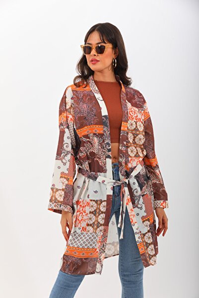 marecaldo Yazlık Kadın Giyim Modası Klasik Kimono Modeli Modello 2 desen