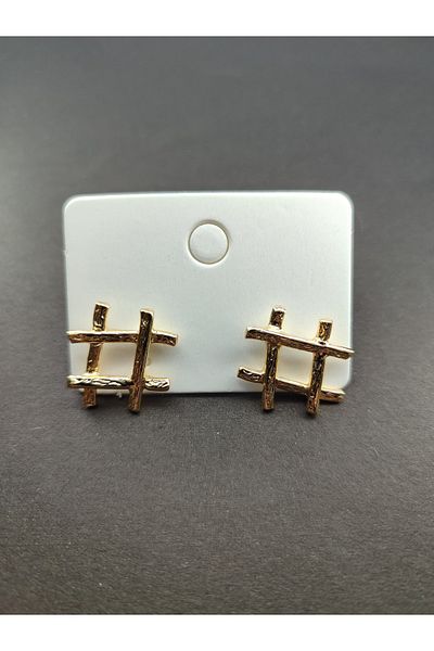 Candy Patterned Square Earrings