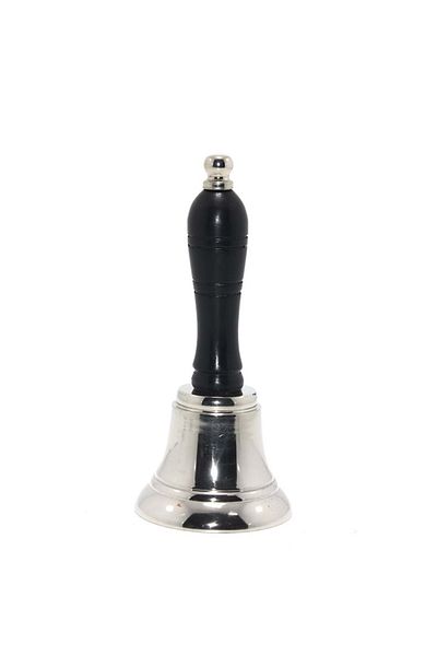 PİRAMİGO Metal School Bell, Dining & Reception Bell (Silver)