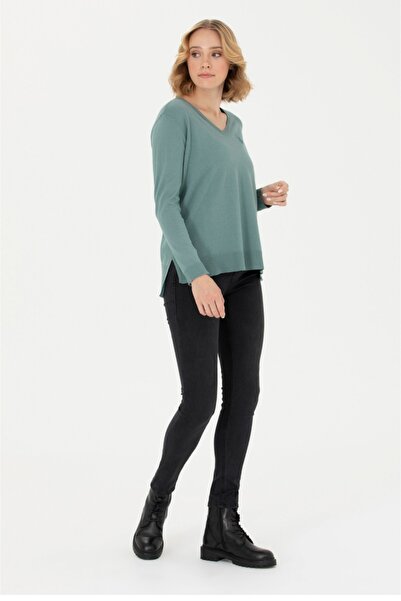 U.S. Polo Assn. Kadın Siyah Jean Pantolon