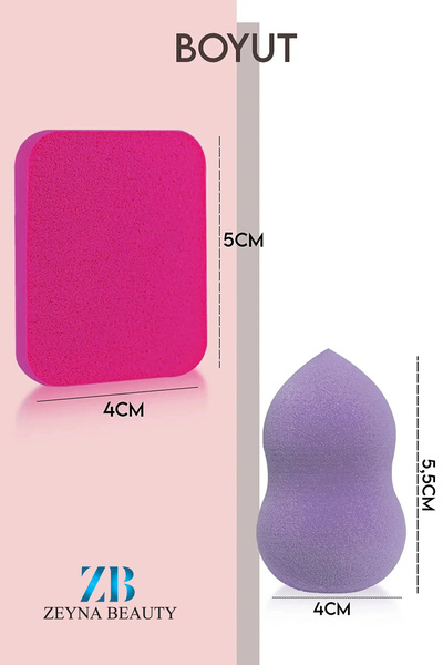 ZEYNABEAUTY 7'Li Makyaj Süngeri Seti