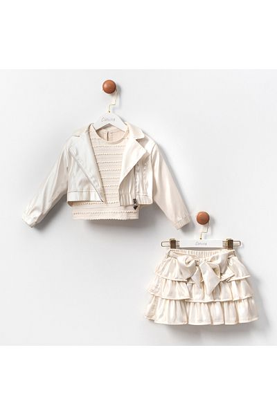 Cumino Girl's 3-piece set with jacket