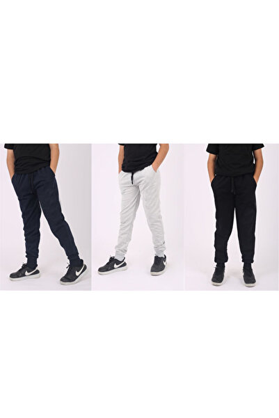 İnciTekstil 3 Piece cotton seasonal girls boys unisex jogger sweatpants