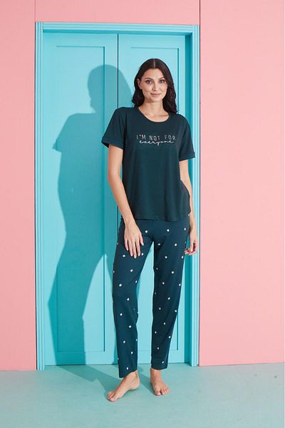 Pijamoni Women's Milan silk bamboo Pajama Set