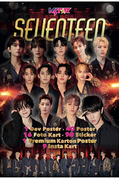 KSTAR Seventeen Promo Albüm (POSTER - STİCKER - FOTOKART) Kpop