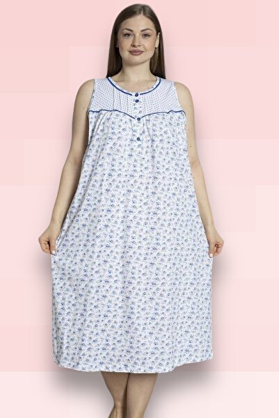 Nitesheys Νυχτικό με τιράντες, 100% βαμβακερό, χτενισμένο βαμβάκι, μεγάλου με...