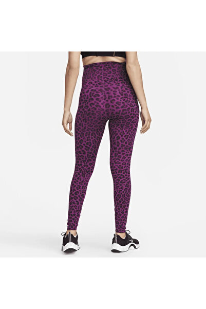 Nike One (M) Women's Leoparlı Yüksel Bel Hamile Kadın Tayt DQ5544-503