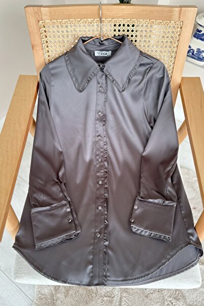 Gizce Lenya Anthracite Tunic