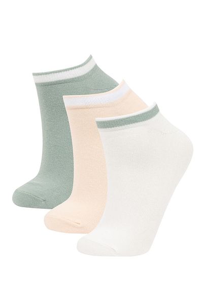 DeFacto 3-teiliges Damen-Booties-Set aus Baumwolle B6028axns