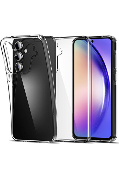 Nezih Case Samsung Galaxy A55 Uyumlu Yumuşak Esnek 3D Süper Şeffaf Silikon Kılıf
