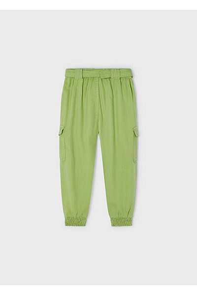 MAYORAL Pantaloni verzi cu buzunar cargo pentru fete 03531-074