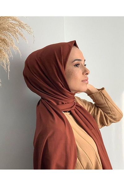 FRESCO SCARFS Hijab Hijab Χτενισμένο Βαμβακερό Πλακάκι