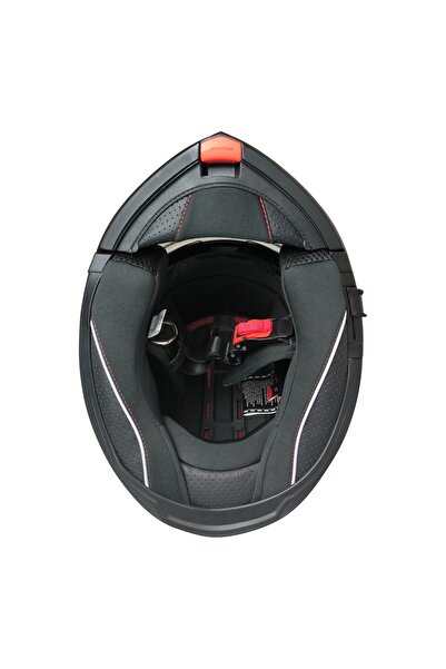 MTS 966 Çeneaçılır Motosiklet Kaskı Turuncu