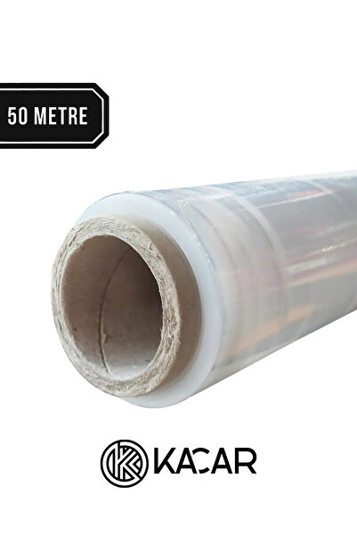 Kacar 50 Metre Streç Film Eşya Mobilya Sarma Koruma Ambalaj Streci Taşıma Taş...