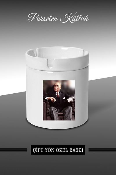 bymat ATAM Designed Ashtray - Porcelain Ashtray - Ash Tray *külbymX55