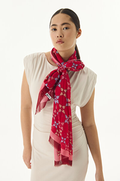 FENZA SCARF الفوشيه القطن بيرلا منقوشة شال