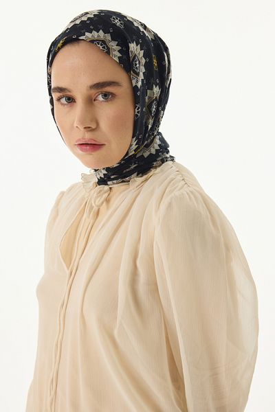 FENZA SCARF Памучен шал EMBER с етнически шарки