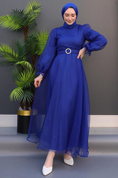 GİZ AGİYİM Φόρεμα Night Blue Elfida Hijab