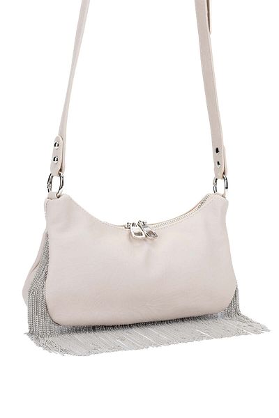 Tamer Tanca Beige Vegan Women's Shoulder Bag