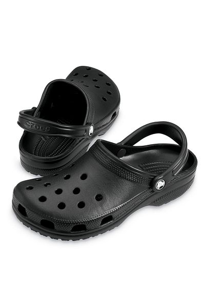 Crocs Classic Men's Black Casual Style Slippers 10001_001