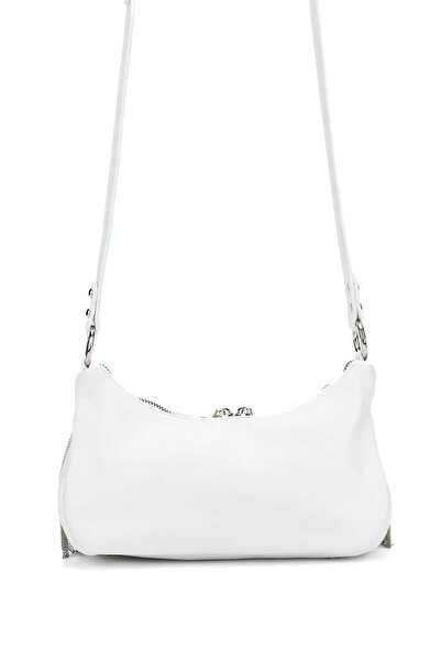 Tamer Tanca Women's Vegan White Shoulder Bag